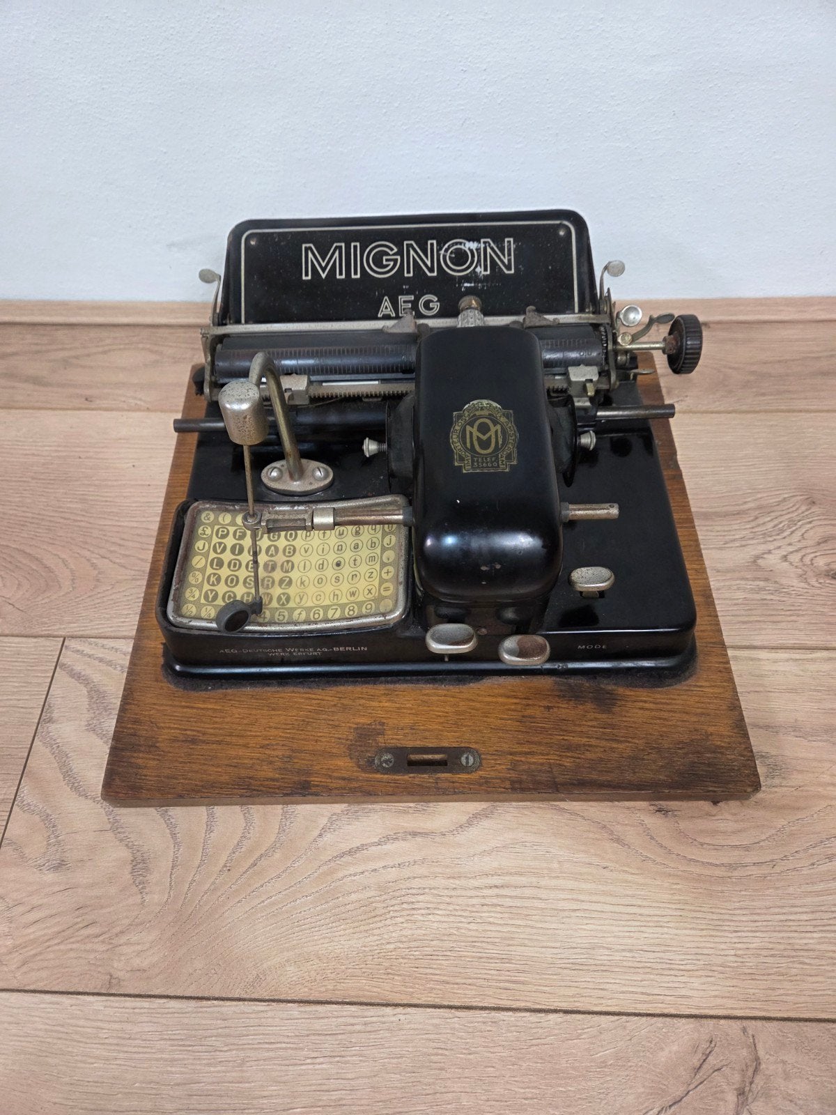 Mignon AEG typemachine, Ophalen of Verzenden, Gebruikt