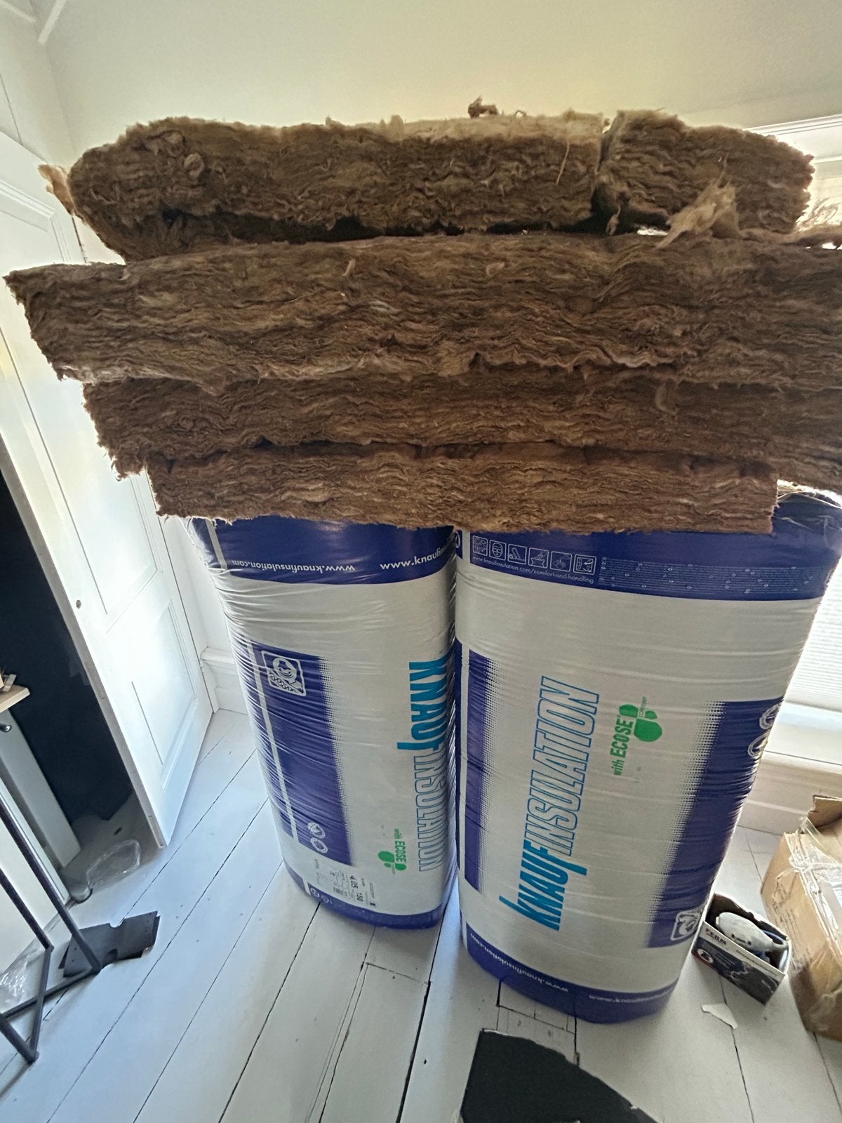 Knauf acoustifit Isolatie Glaswol - Nieuw en ongebruikt, Ophalen, Dakisolatie, 10 tot 15 m², 12 cm of meer