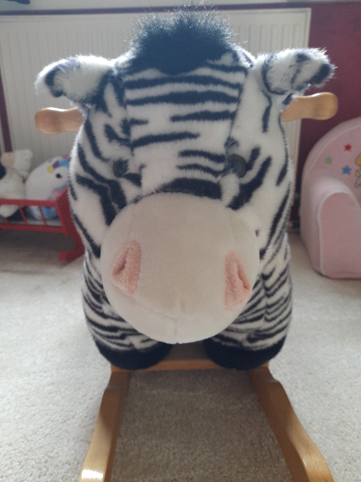 Leuke Zebra Schommelpaard, Ophalen, Zo goed als nieuw, Jongen of Meisje