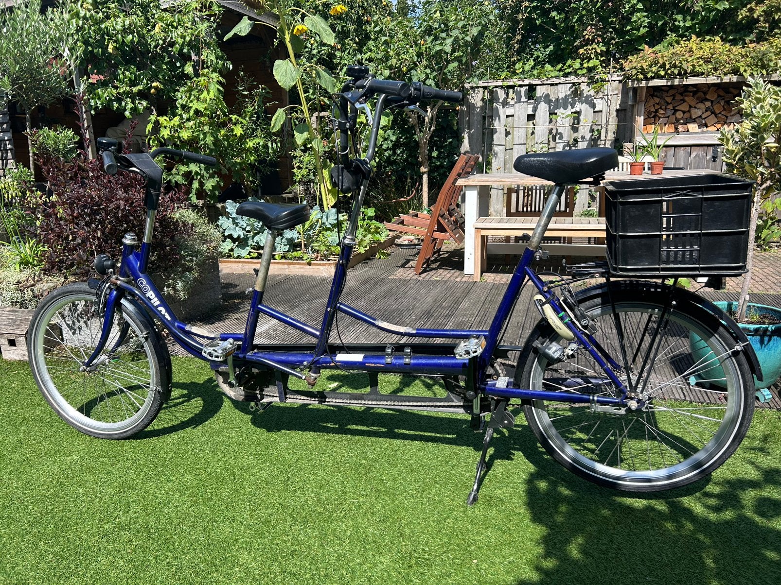 Ouderkind tandem / ouder-kind tandem, Fietsen en Brommers, Fietsen | Tandems, Ophalen, Gebruikt, Minder dan 10 versnellingen