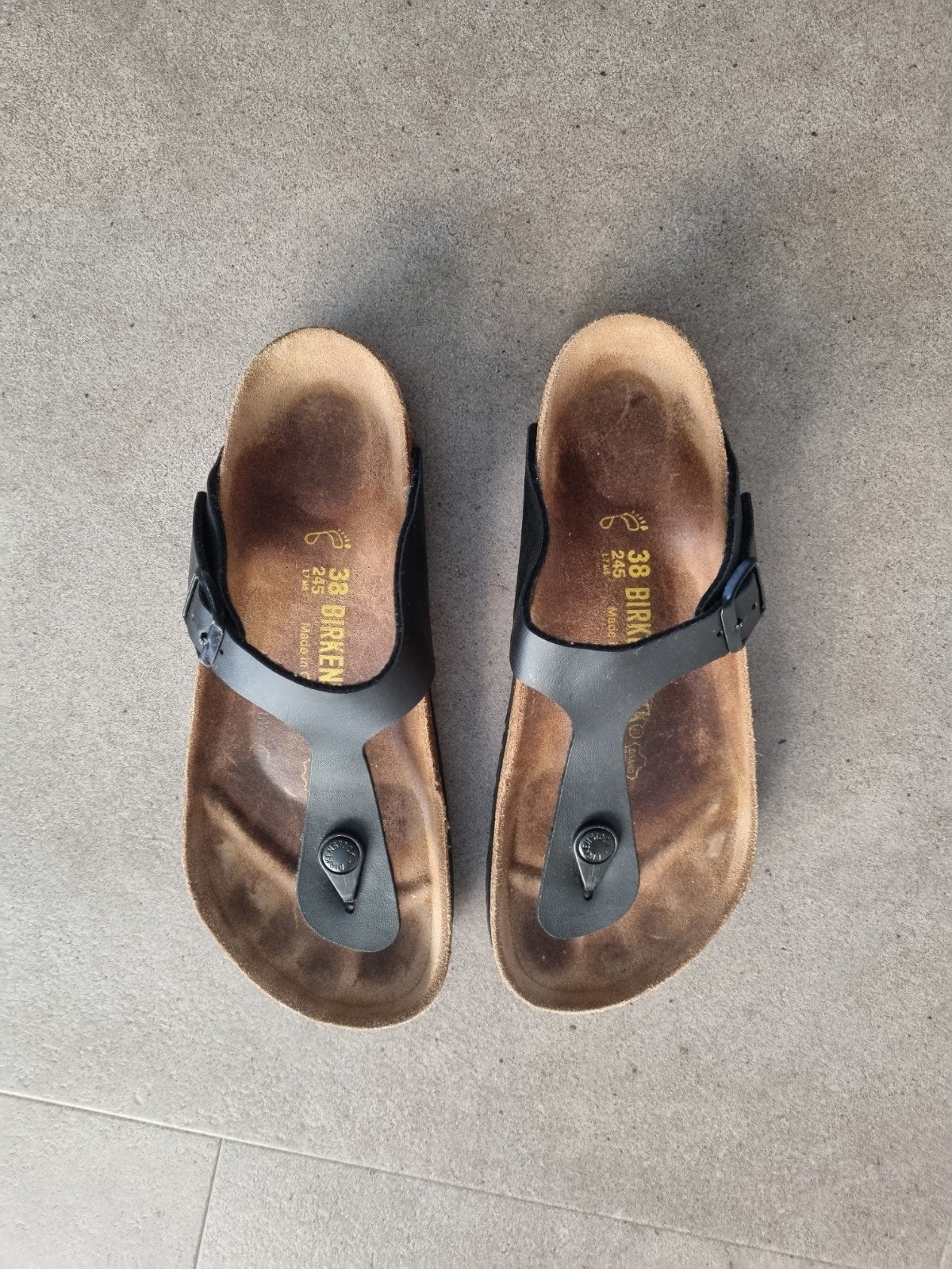 Birkenstock Gizeh teenslippers - Maat 38, Kleding | Dames, Schoenen, Slippers, Zwart, Ophalen of Verzenden, Gedragen