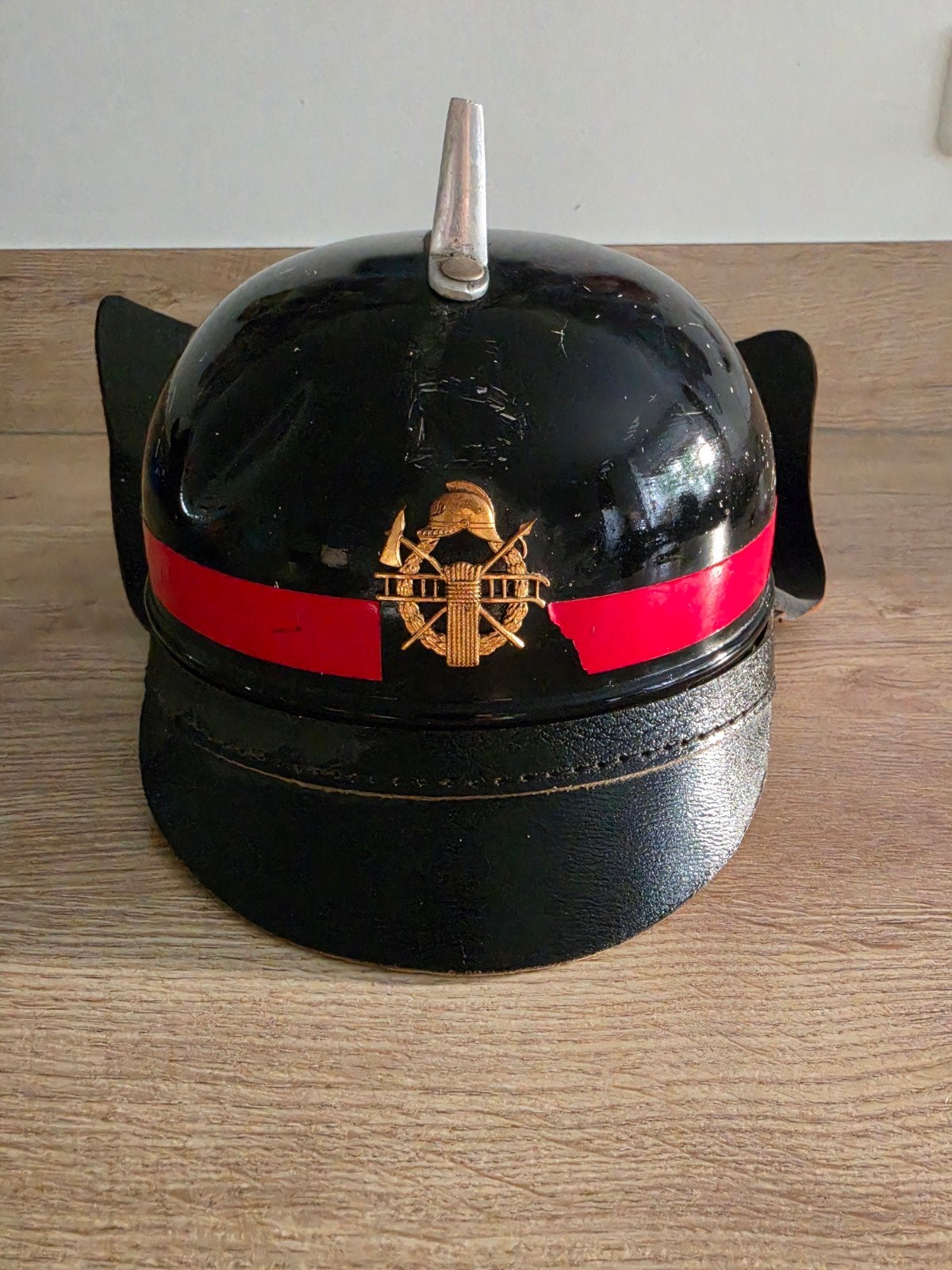 Oude Nederlandse complete brandweerhelm, Ophalen of Verzenden