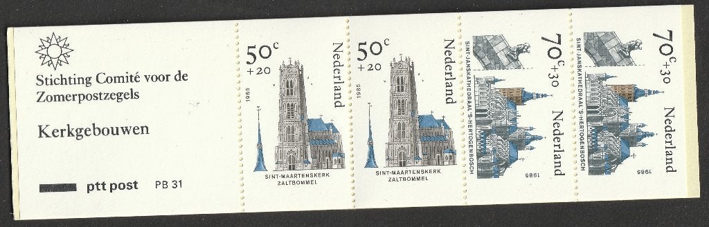 Postzegelboekje PB31H - Plaatfout in 2: Punt in de A van NED, Postzegels en Munten, Ophalen of Verzenden, Postfris