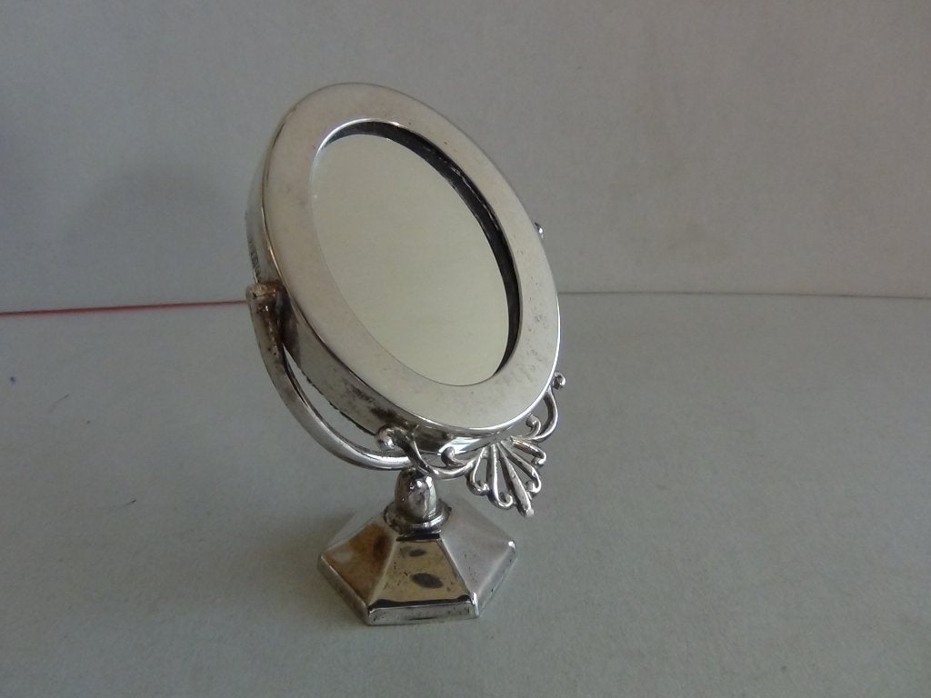 Miniatuur zilver FA2 staande spiegel zilveren miniaturen, Verzenden, Zilver