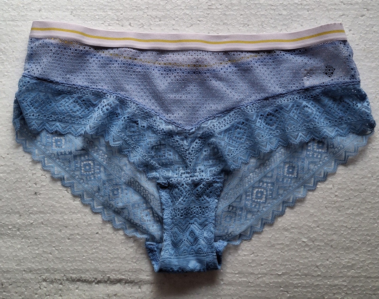 Sexy blauwe transparante slip van Tex maat L (42-44), Verzenden, Blauw, Slip