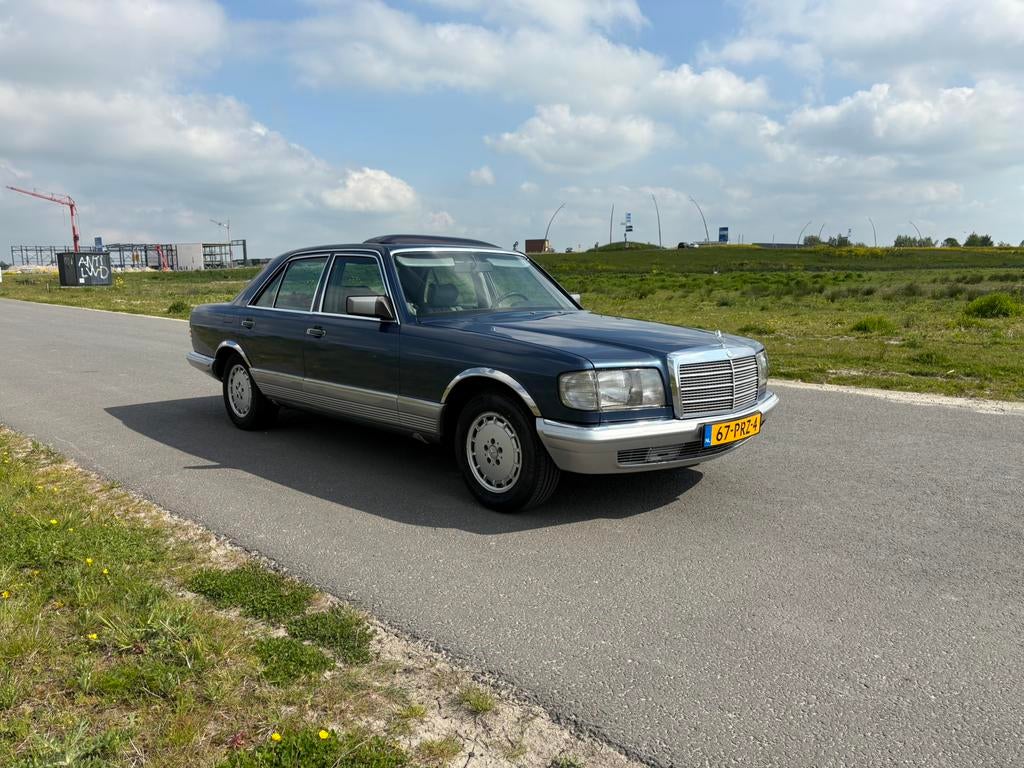 Mercedes-Benz W126 1985 blijvend belastingvrij, Auto's, Mercedes-Benz, Particulier, Benzine, Sedan, Geïmporteerd, Blauw, Ophalen