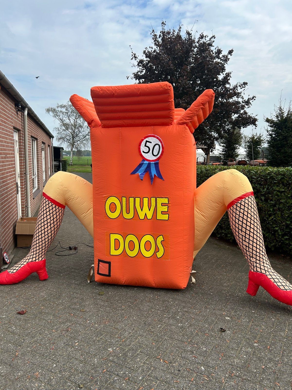 Opblaasbare Sarah 'Ouwe Doos' 3 meter, Ophalen, Zo goed als nieuw, Abraham of Sarah