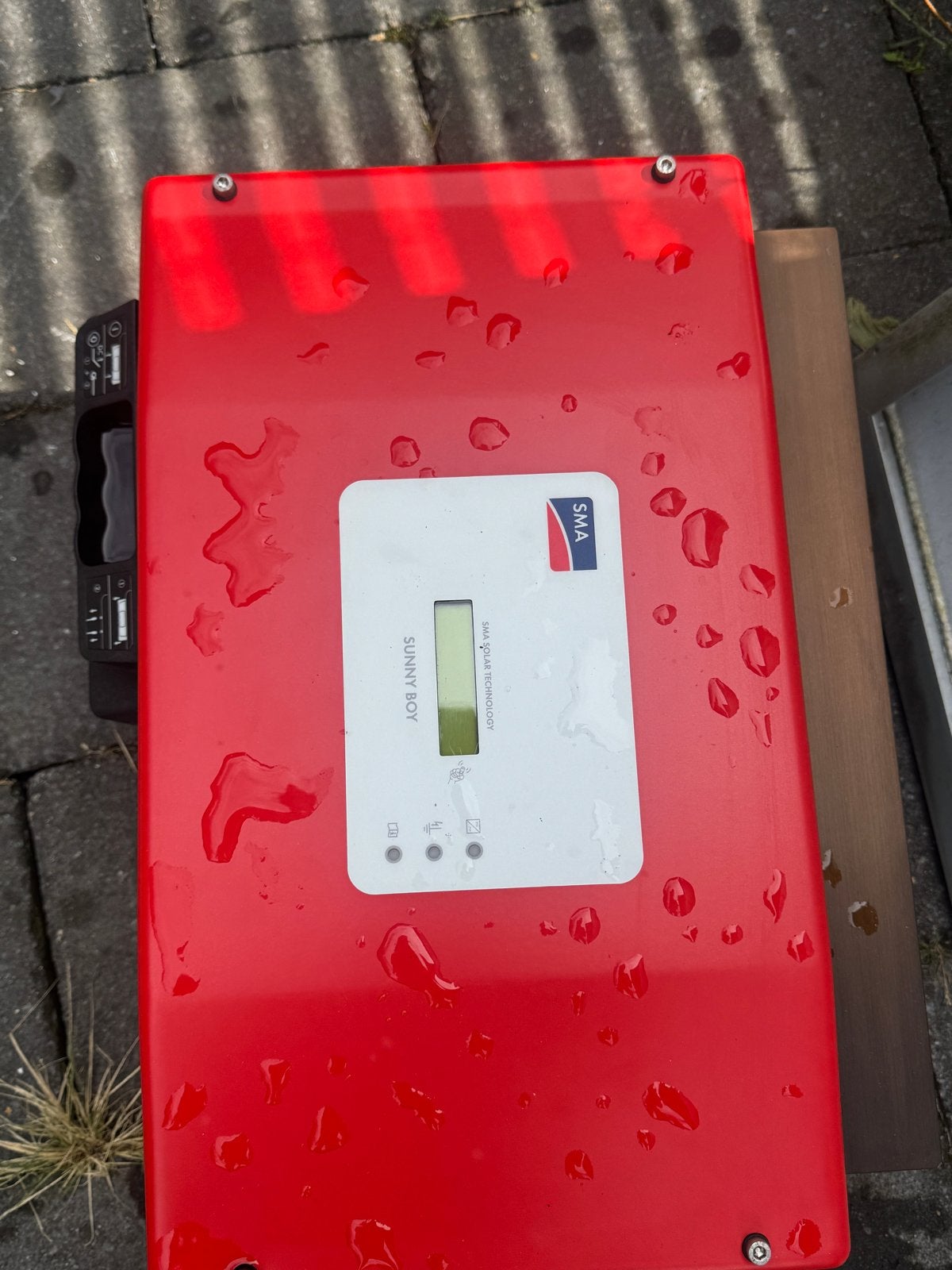 SMA Sunny Boy 1200/1700 omvormer met 6 zonnepanelen, Doe-het-zelf en Verbouw, Zonnepanelen en Toebehoren, Ophalen, Gebruikt, Overige typen