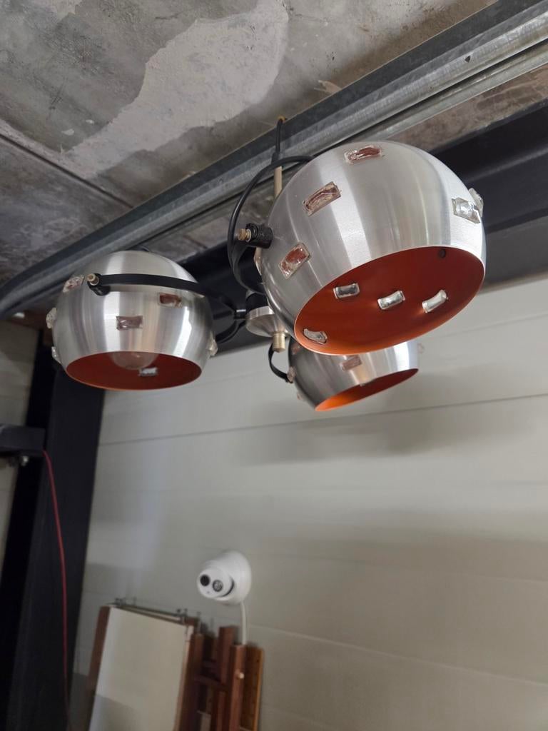Vintage retro space age lamp, plafondlamp, Ophalen, Huis en Inrichting