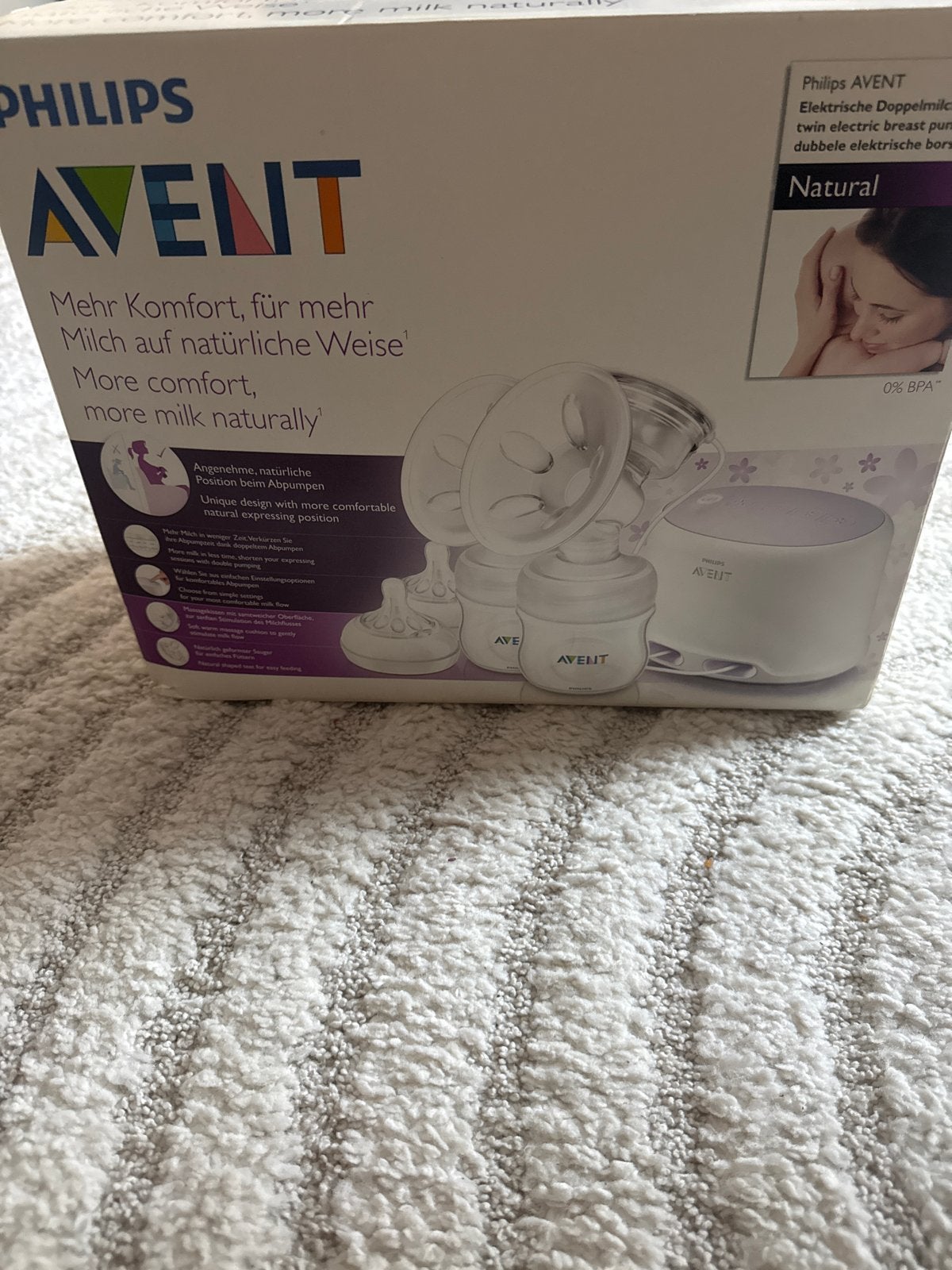 Philips Avent Dubbele Elektrische Borstkolf Natural, Ophalen, Gebruikt, Borstkolf, Philips Avent