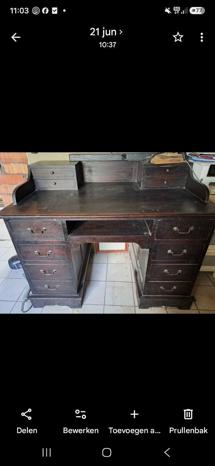 bureau, Ophalen