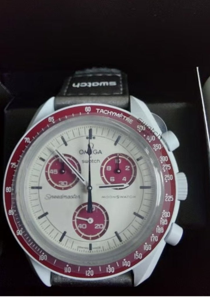 Swatch & OMEGA Mision to Pluto, Kunststof, Polshorloge, Nieuw, Ophalen of Verzenden
