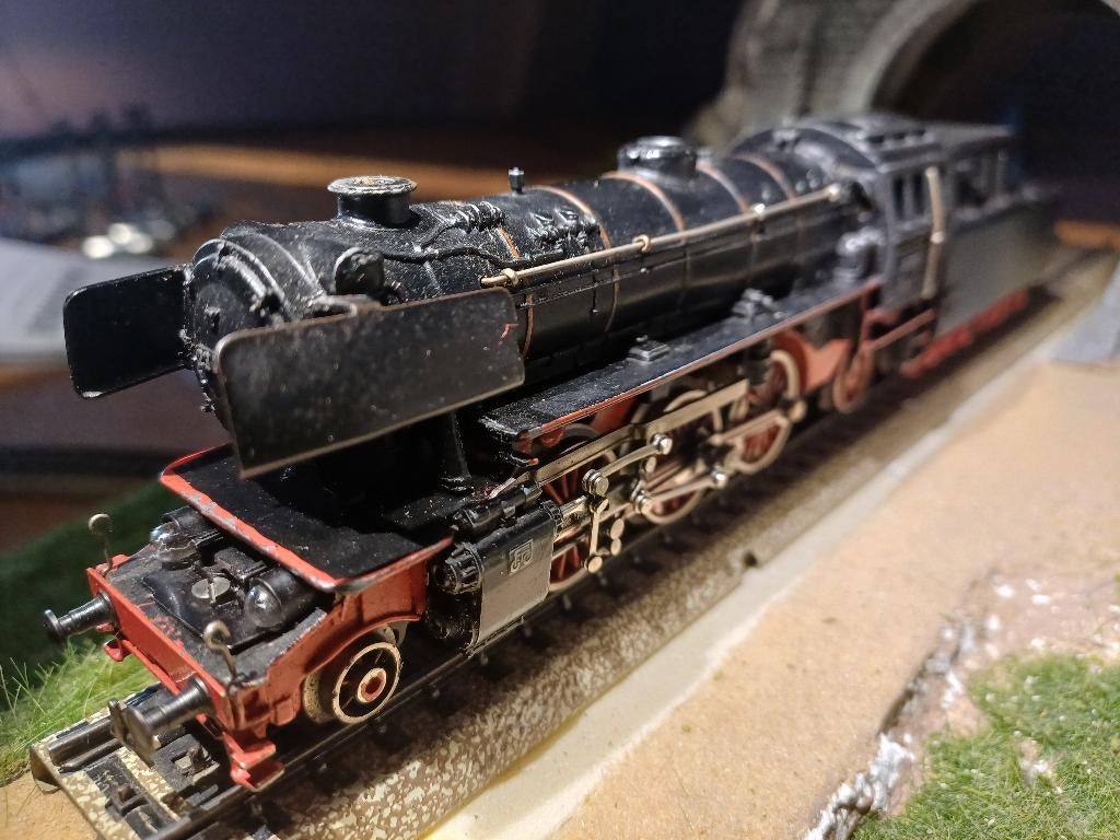 Marklin Stoomlocomotief met losse tender (3005), Hobby en Vrije tijd, Wisselstroom, Gebruikt, Locomotief, Ophalen of Verzenden