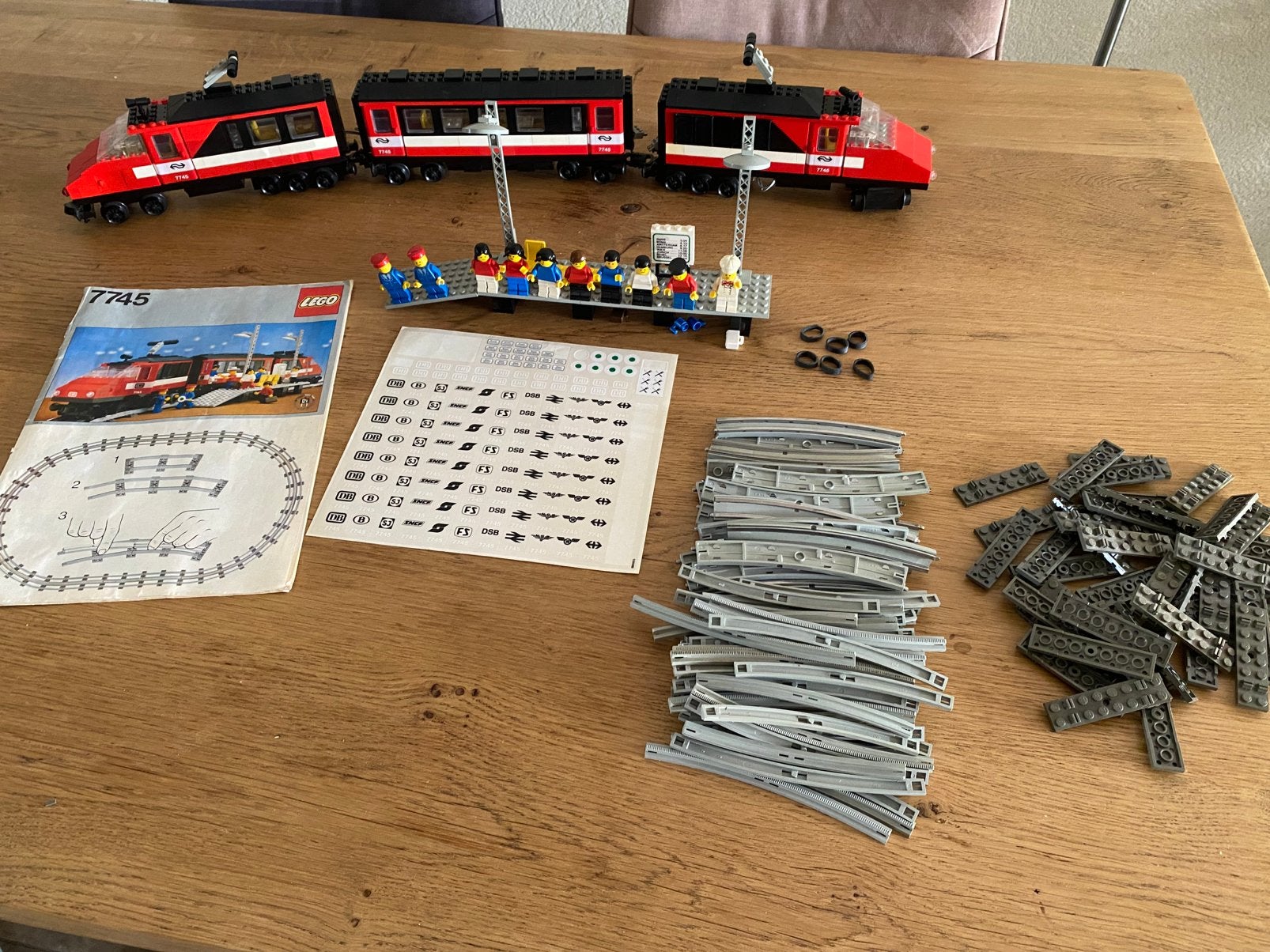 Lego 12v trein 7745, Lego, Ophalen of Verzenden, Zo goed als nieuw, Compleet