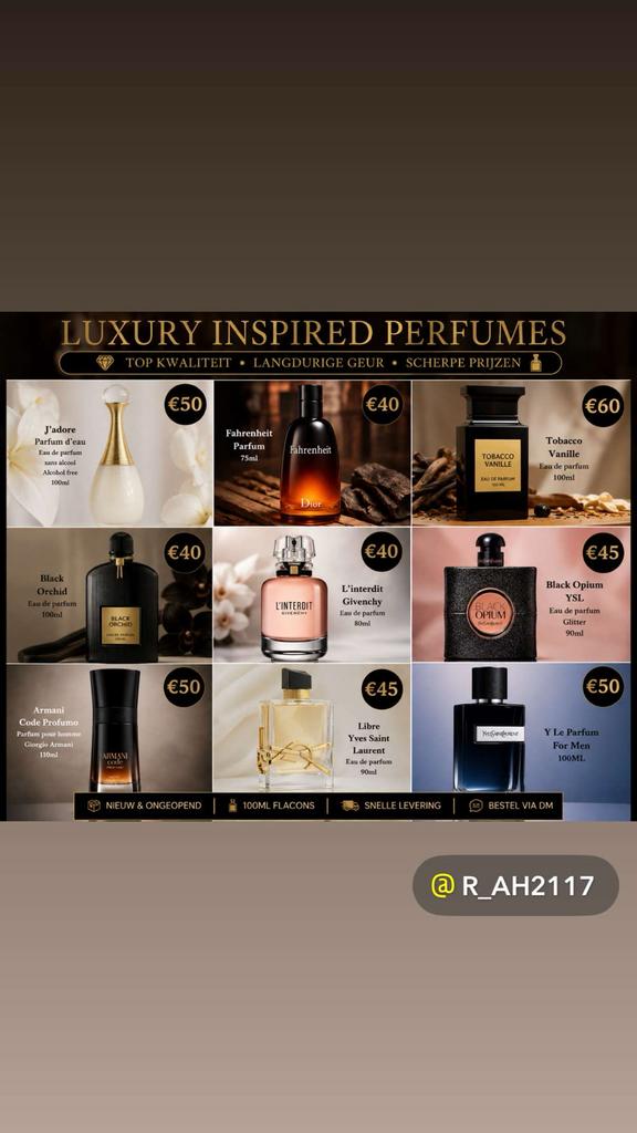 Luxe Geïnspireerde Parfums - Top Kwaliteit & Langdurig, Sieraden, Tassen en Uiterlijk, Uiterlijk | Parfum, Ophalen of Verzenden