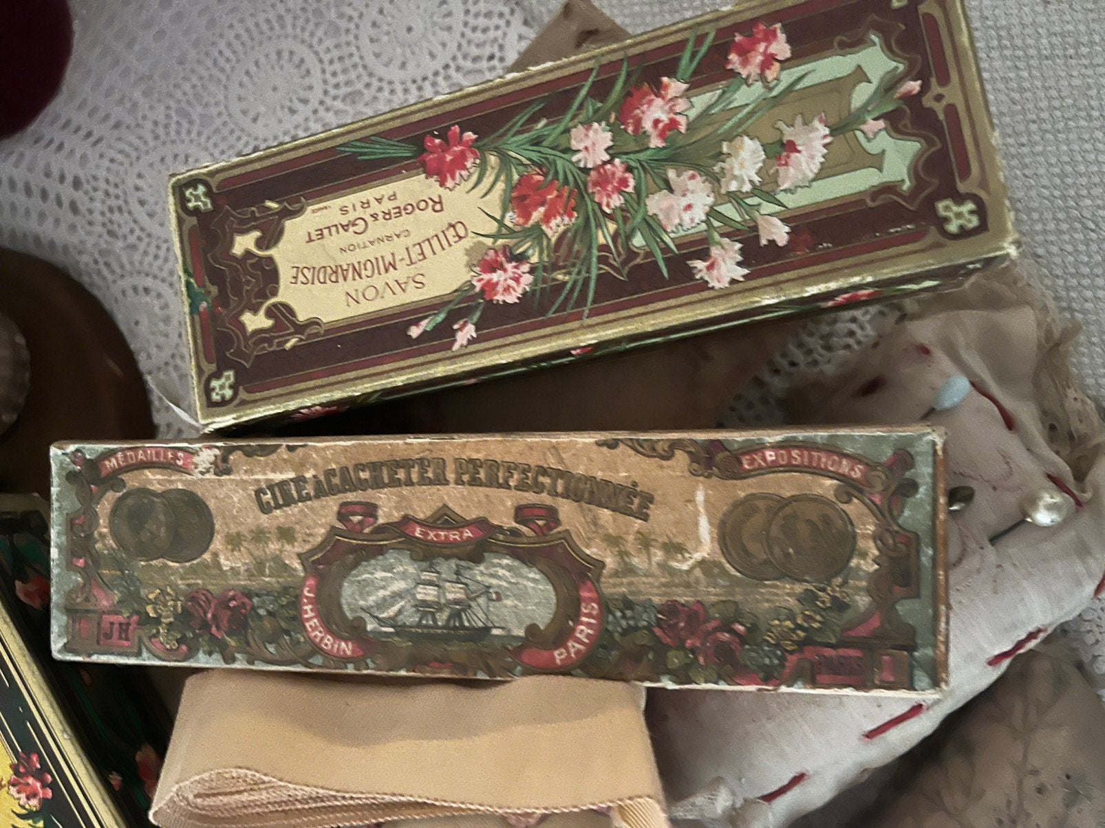 Vintage doosjes uit Parijs, Ophalen of Verzenden