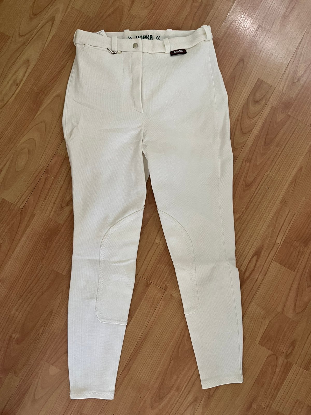 Witte wedstrijd rijbroek Horka maat 40-42, Dieren en Toebehoren, Paardrijkleding, Ophalen of Verzenden, Zo goed als nieuw, Dressuur