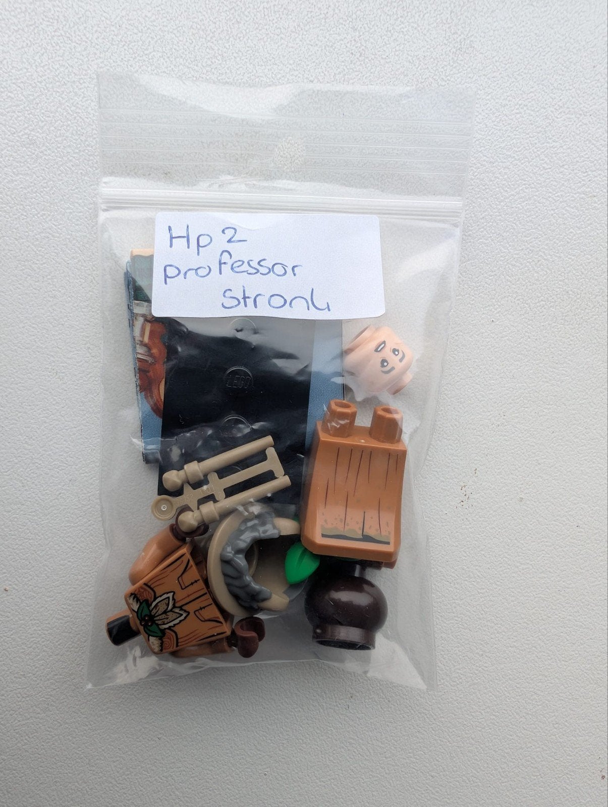 Lego minifiguur Professor stronk met Mandragora,  nieuw, Lego, Ophalen of Verzenden, Minifiguur, Harry Potter