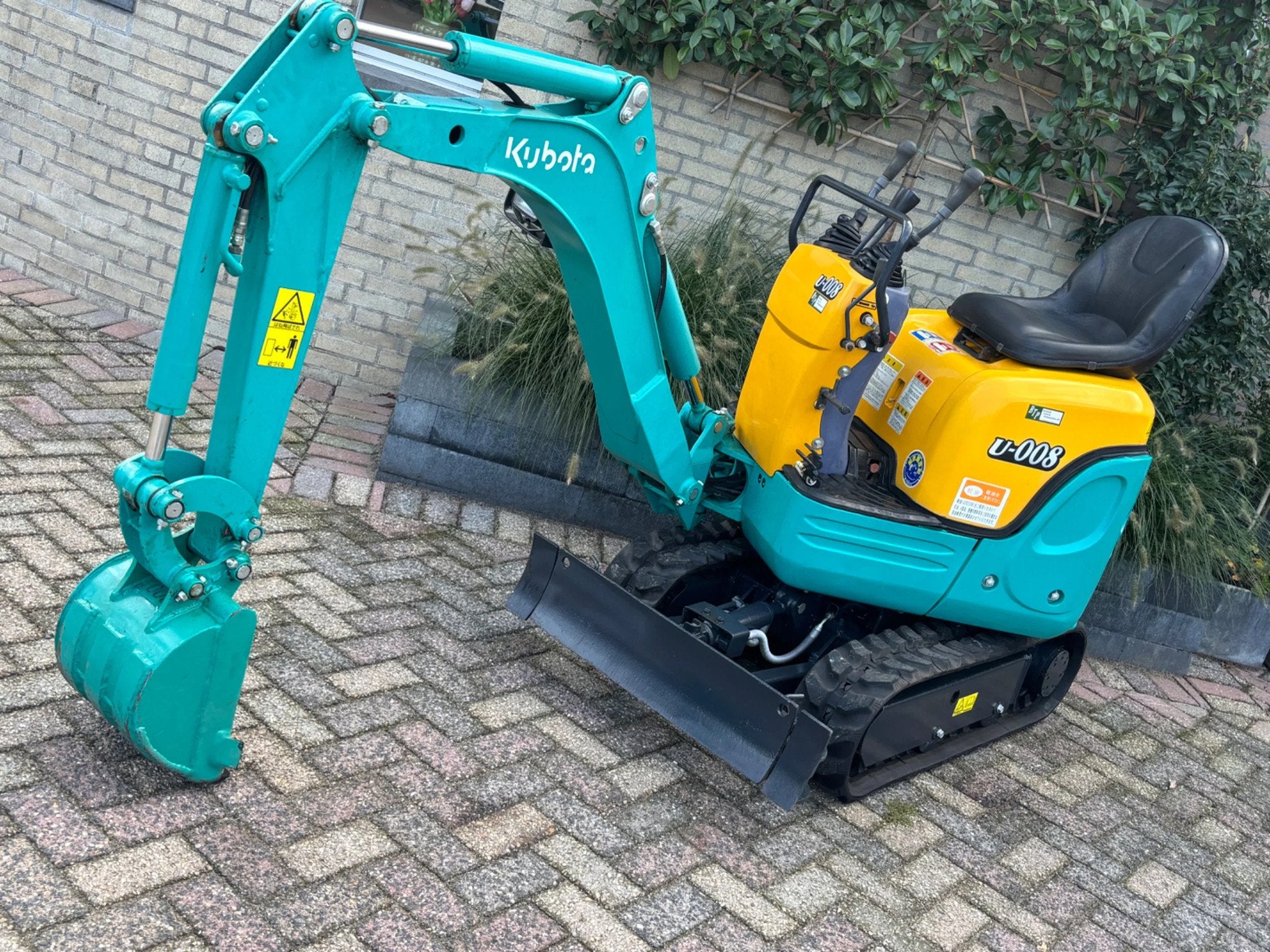 Kubota U-008 gebruikte minigraver 008 3cil Diesel, Graafmachine