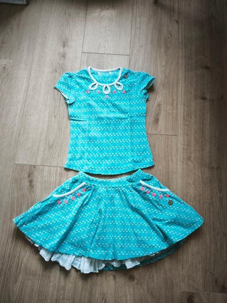 vrolijk setje mim-pi 116, Kinderen en Baby's, Kinderkleding | Maat 116, Meisje, Ophalen of Verzenden, Zo goed als nieuw, Setje