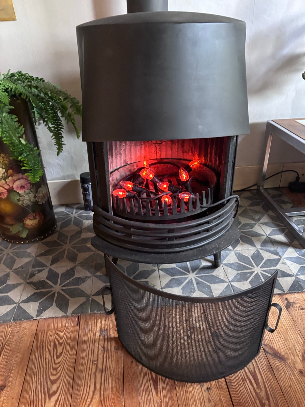Vrijstaande houtkachel van Tasso, Deens Scandinavisch design, Ophalen, Houtkachel, Zo goed als nieuw, Vrijstaand