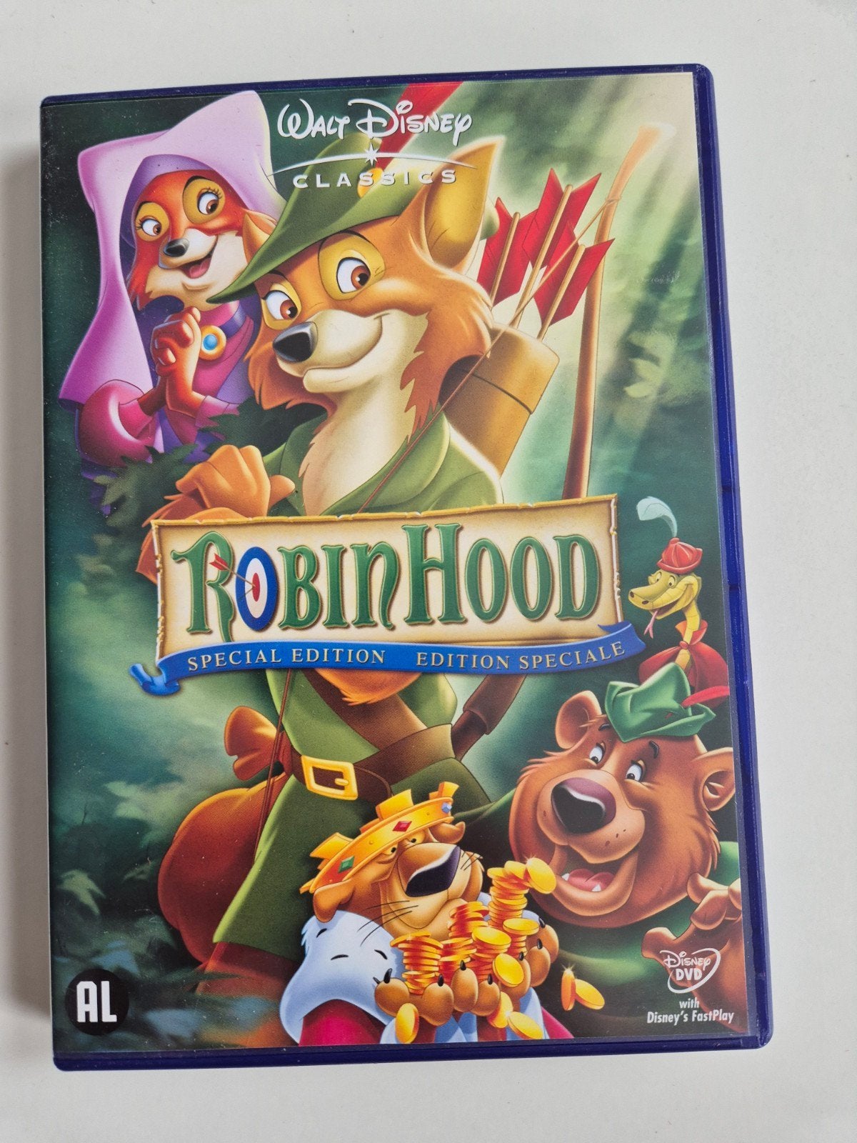 Robin Hood Walt Disney aclassics dvd, Animatie, Alle leeftijden, Nederlands, Ophalen of Verzenden