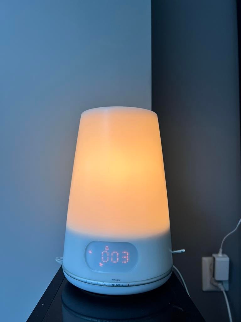 PHILIPS WAKE - UP LIGHT LICHTWEKKER RADIOWEKKER WEKKER, Witgoed en Apparatuur, Wekkers, Ophalen of Verzenden, Zo goed als nieuw
