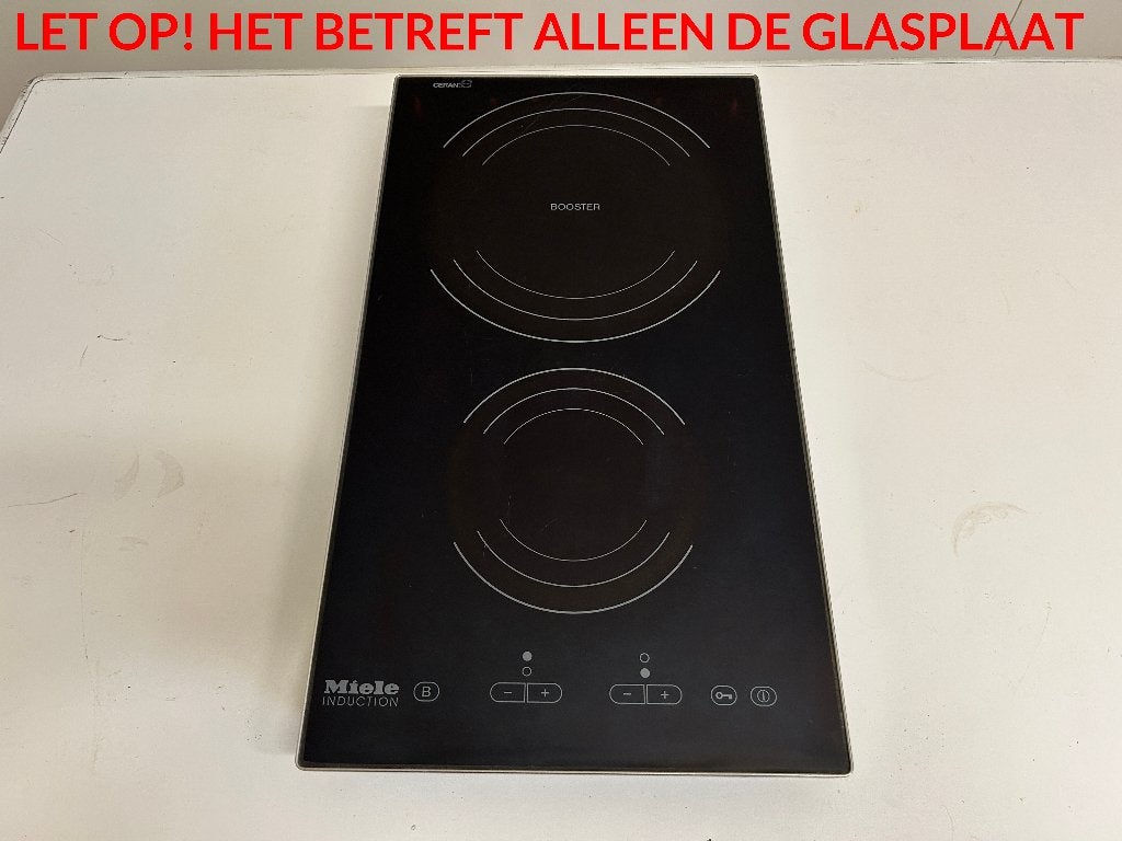 Miele inductie glasplaat 2 pit, Ophalen of Verzenden, Gebruikt