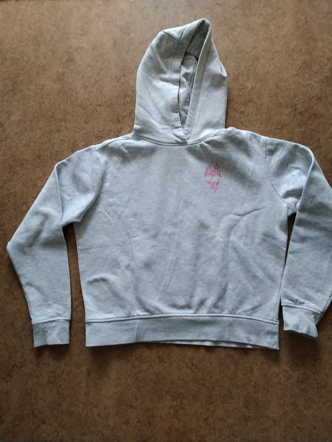 Grijze hoodie met roze opdruk - Amy & Ivy mt XS, Ophalen of Verzenden, Maat 34 (XS) of kleiner, Grijs, Amy & Ivy