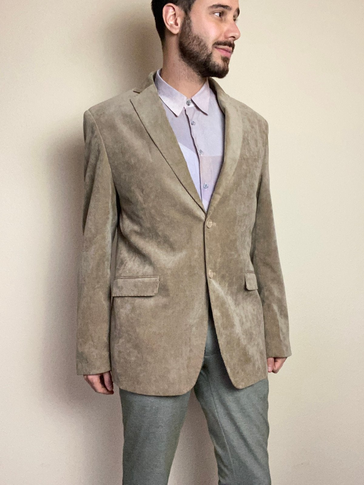 Vintage Colbert LIV / jasje / blazer - beige /bruin - XL/56, Hgv, Beige, Hgv, Maat 56/58 (XL)