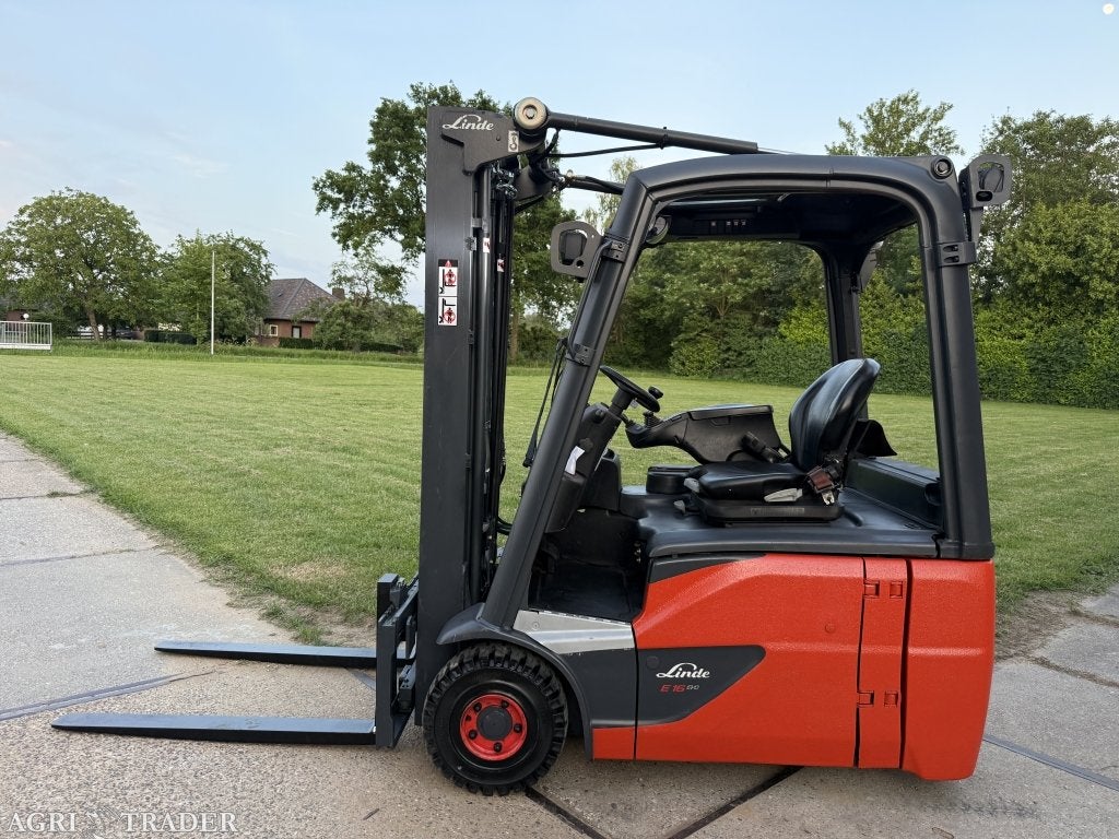 Linde E16 EVO triplex freelift Sideshift nieuwe banden, Info@vanbeurdenheftrucks.nl, Linde, Heftruck, Ophalen of Verzenden