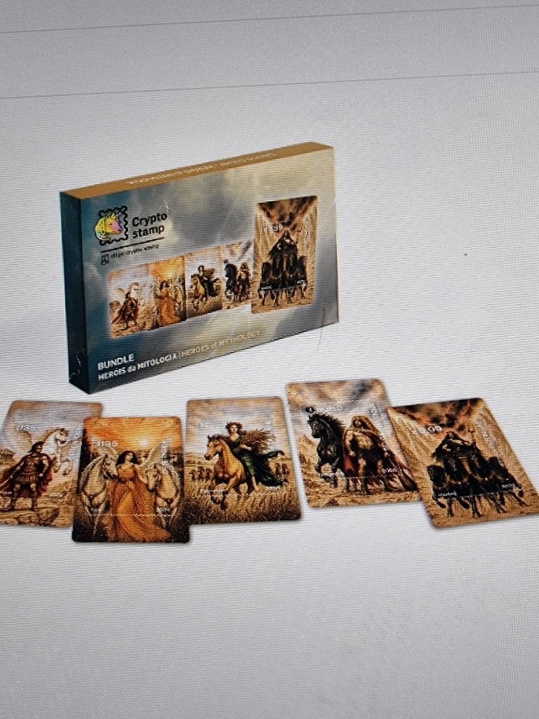 de 5 griekse helden met paarden  nieuwste crypto 2026, Ophalen of Verzenden, Na 1940, Postfris