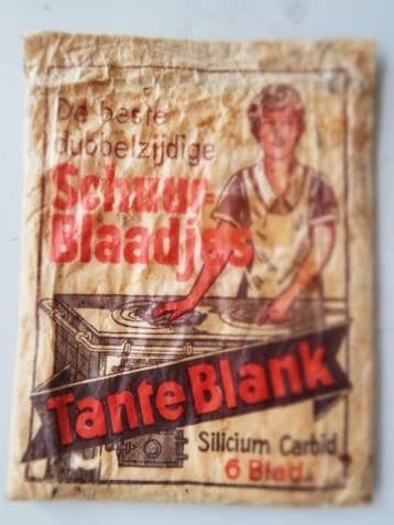 Vintage Tante Blank Schuurblaadjes - Originele Verpakking, Ophalen of Verzenden