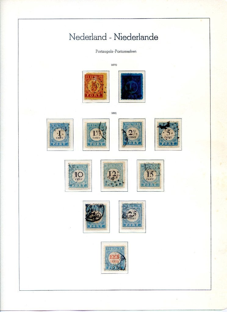 Portzegels Nederland vanaf 1870-1936, Ophalen of Verzenden, T/m 1940, Gestempeld