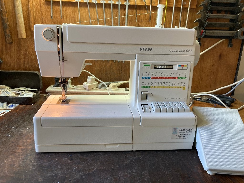 Pfaff Dualmatic 955 met dubbeltransport (idt), Duitland, Ophalen of Verzenden, Pfaff, Gebruikt