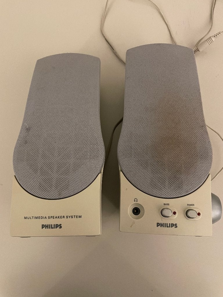 2 Philips speakers, Ophalen, Gebruikt, Philips