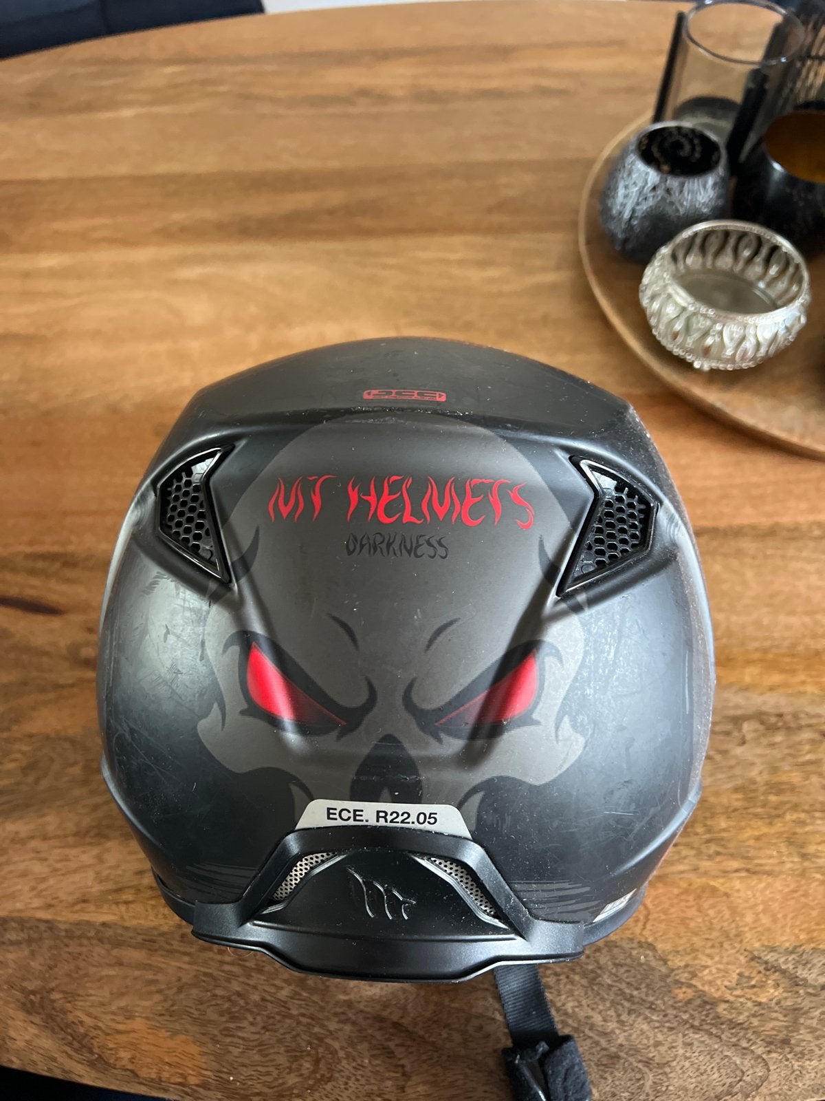 MT Helmets Darkness Offroadhelm - Zonder Kin Stuk, Motoren, Tweedehands, Ophalen, Overige merken, Heren
