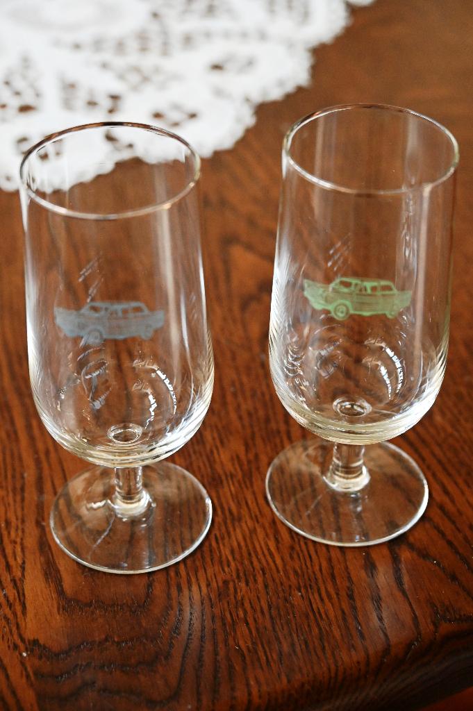 DAF auto vintage bierglazen, Ophalen of Verzenden, Gebruikt, Bierglas