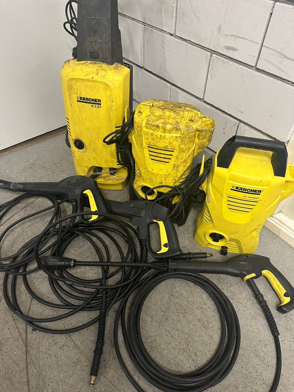 3 Kärcher Hogedruk Reinigers, Tuin en Terras, Ophalen, Gebruikt, Elektrisch