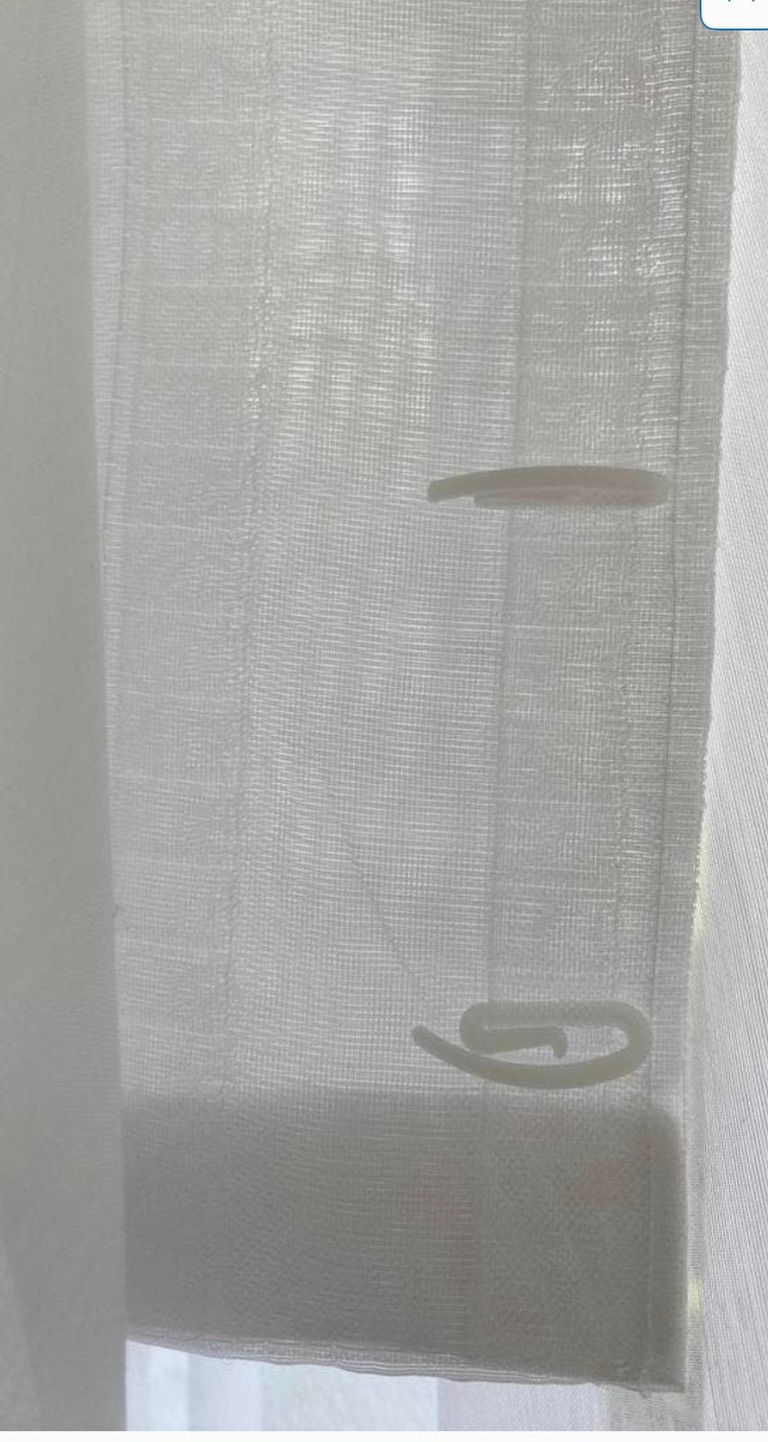 Mooi wit vitrage te koop, Ophalen of Verzenden, Zo goed als nieuw, Wit, 200 cm of meer
