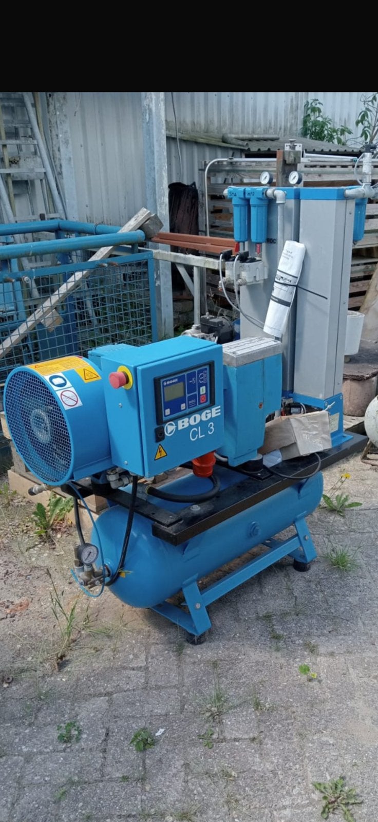 CL3 Boge schroefcompressor, Ophalen, Zo goed als nieuw