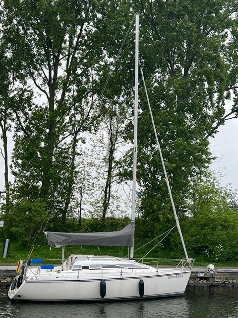 Zeilboot MG Spring 25, Watersport en Boten, Kajuitzeilboten en Zeiljachten, Overige merken, Gebruikt, 1.90 meter, Binnenboordmotor