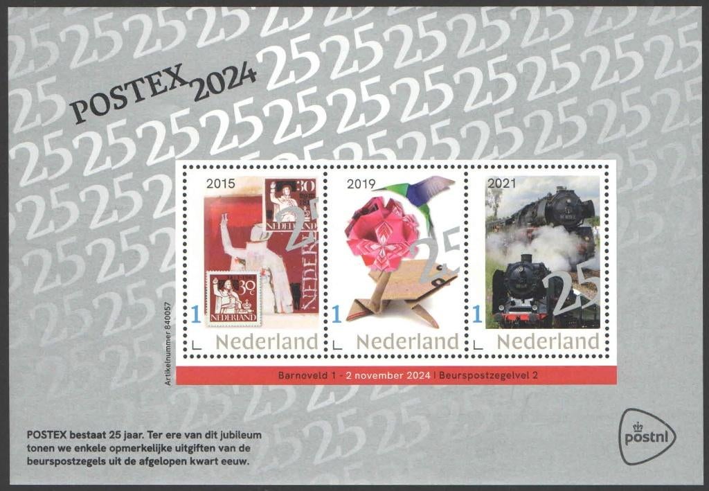 Postzegels Postex Apeldoorn 2024 (2), Ophalen of Verzenden, Na 1940, Postfris
