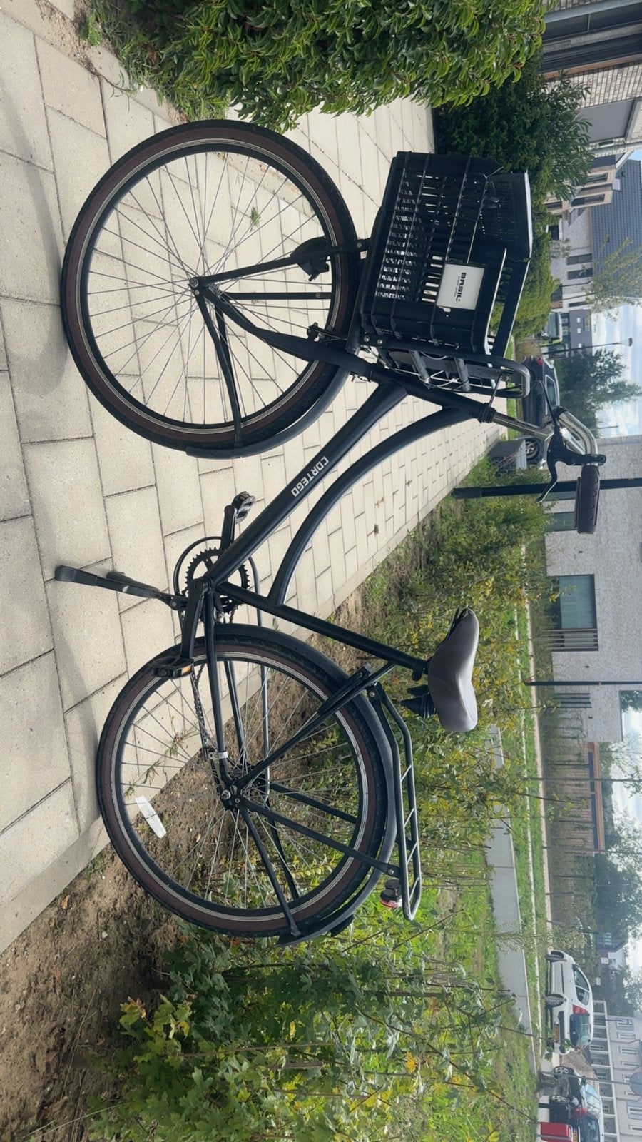 Cortego fiets met Mand, Fietsen en Brommers, Terugtraprem, Gebruikt, 53 tot 57 cm, Ophalen