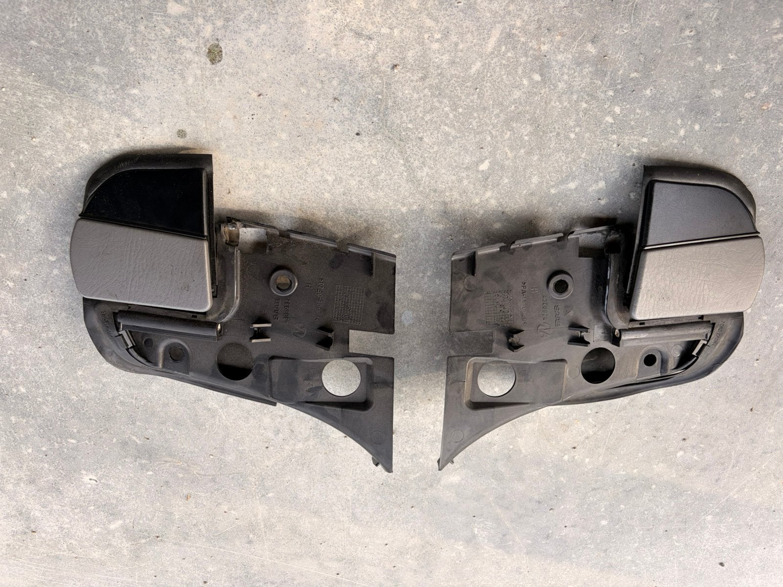 Saab 9-3 og cabrio tonneau flaps/ vleugels grijs, Ophalen of Verzenden, Gebruikt, Saab, Achterklep