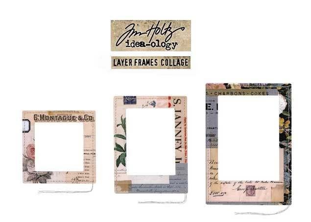 Tim Holtz Idea-ology Layer Frames Collage #94318/2, Verzenden, Nieuw, Versiering of Embellishment, Overige merken