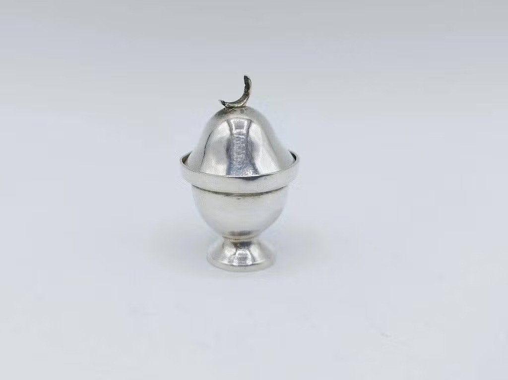 Zilveren miniatuur tabakspot, H. Duller, Amsterdam, 1778, Antiek en Kunst, Verzenden, Zilver