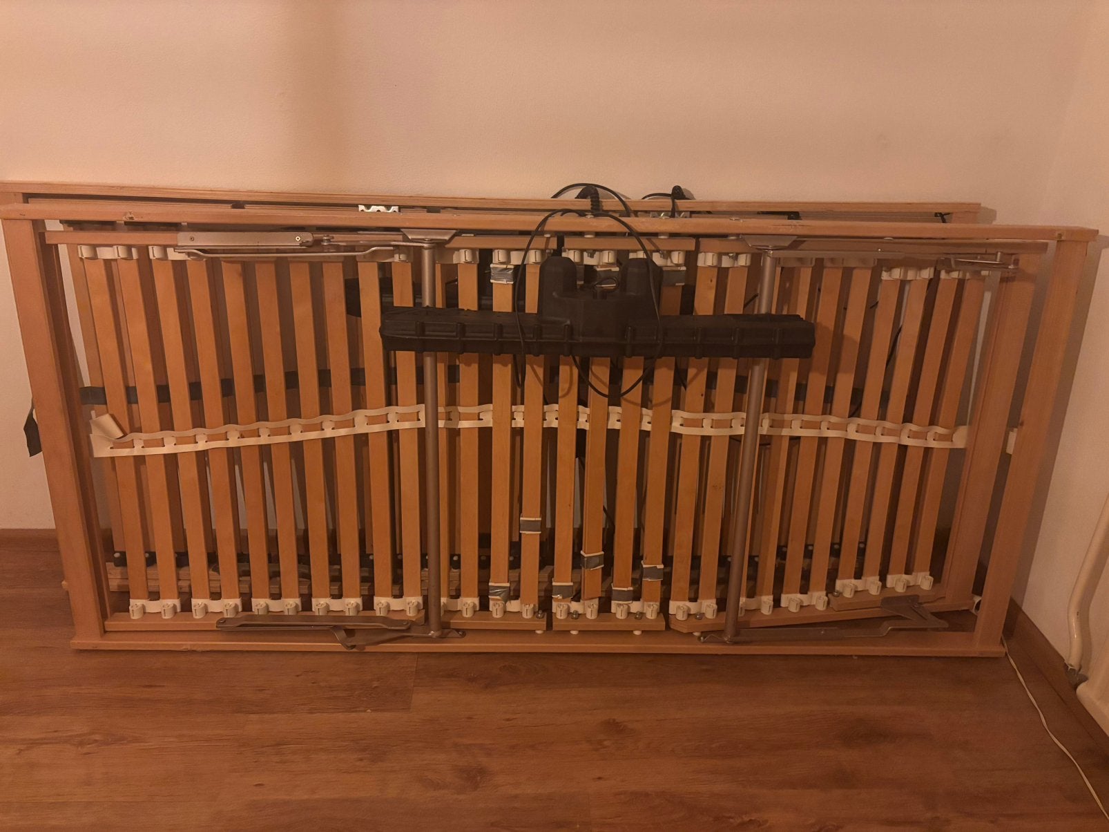 2 lattenbodems met nog goede matrassen, Ophalen, Gebruikt, Eenpersoons, 90 cm