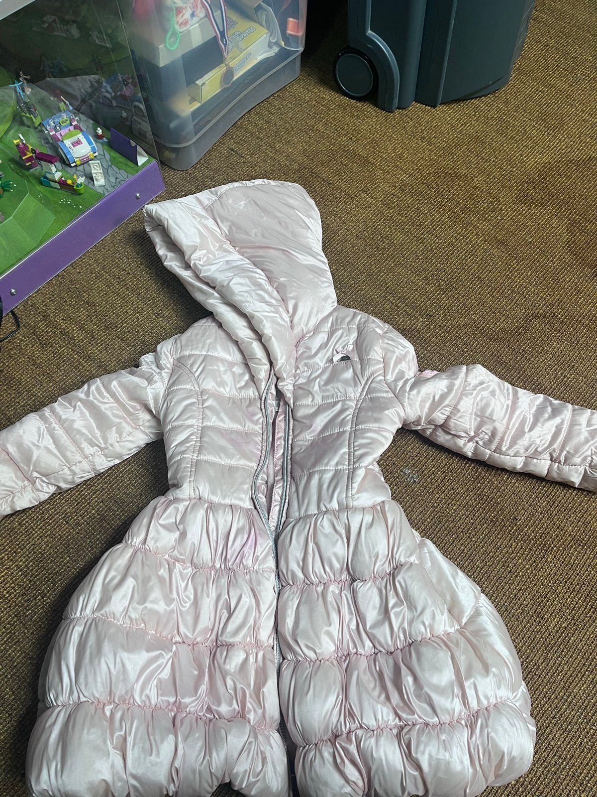 Roze winterjas Glamorous Le Chic maat 116, Ophalen of Verzenden, Gebruikt, Meisje, Jas