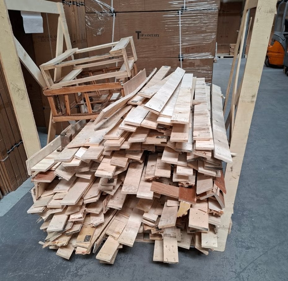 Gebruikte houten latten, afvalhout, brandhout, kachelhout, Minder dan 3 m³, Ophalen, Overige houtsoorten, Takken